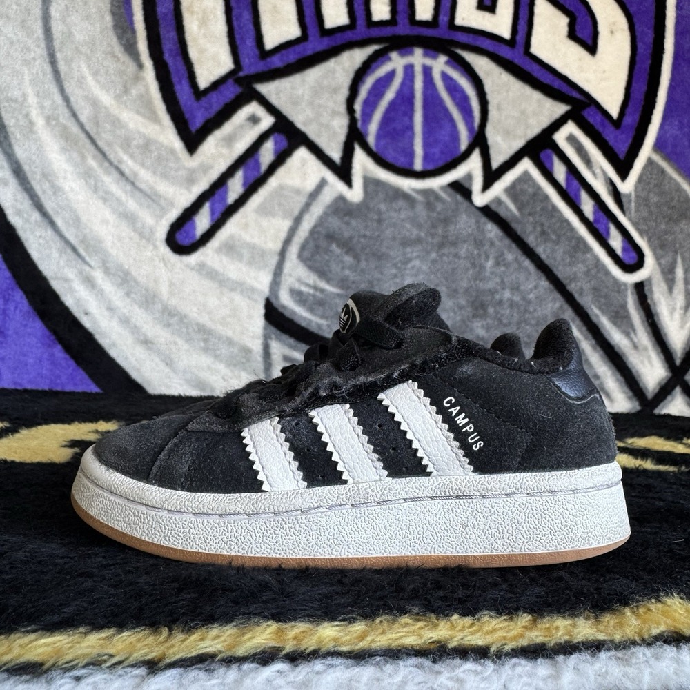 Size 10c - Adidas Campus 00s Toddlers' Shoes Core Black/Cloud White ji4335